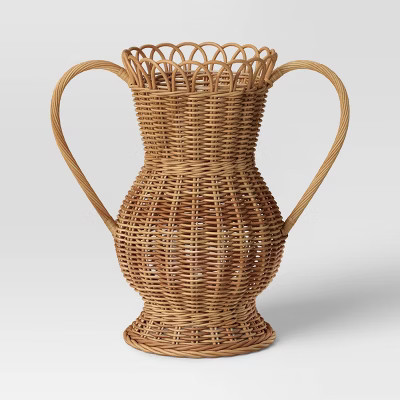 Large Rattan Vase Natural - Threshold™ | Target