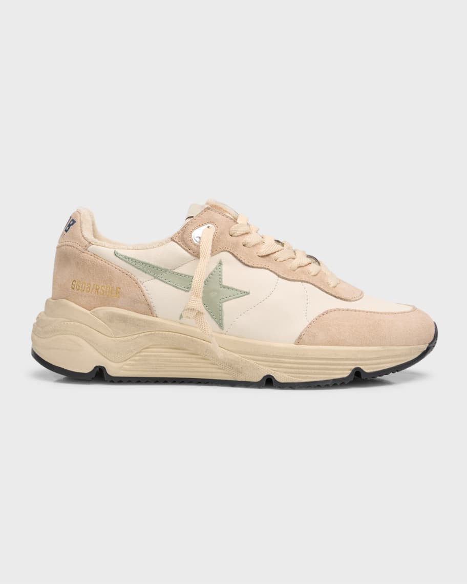 Golden Goose Star Mixed Leather Running Sneakers | Neiman Marcus
