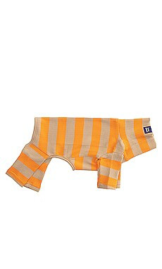 Little Beast Peanut Butter Pet Onesie Over 25lbs in Orange & Camel from Revolve.com | Revolve Clothing (Global)