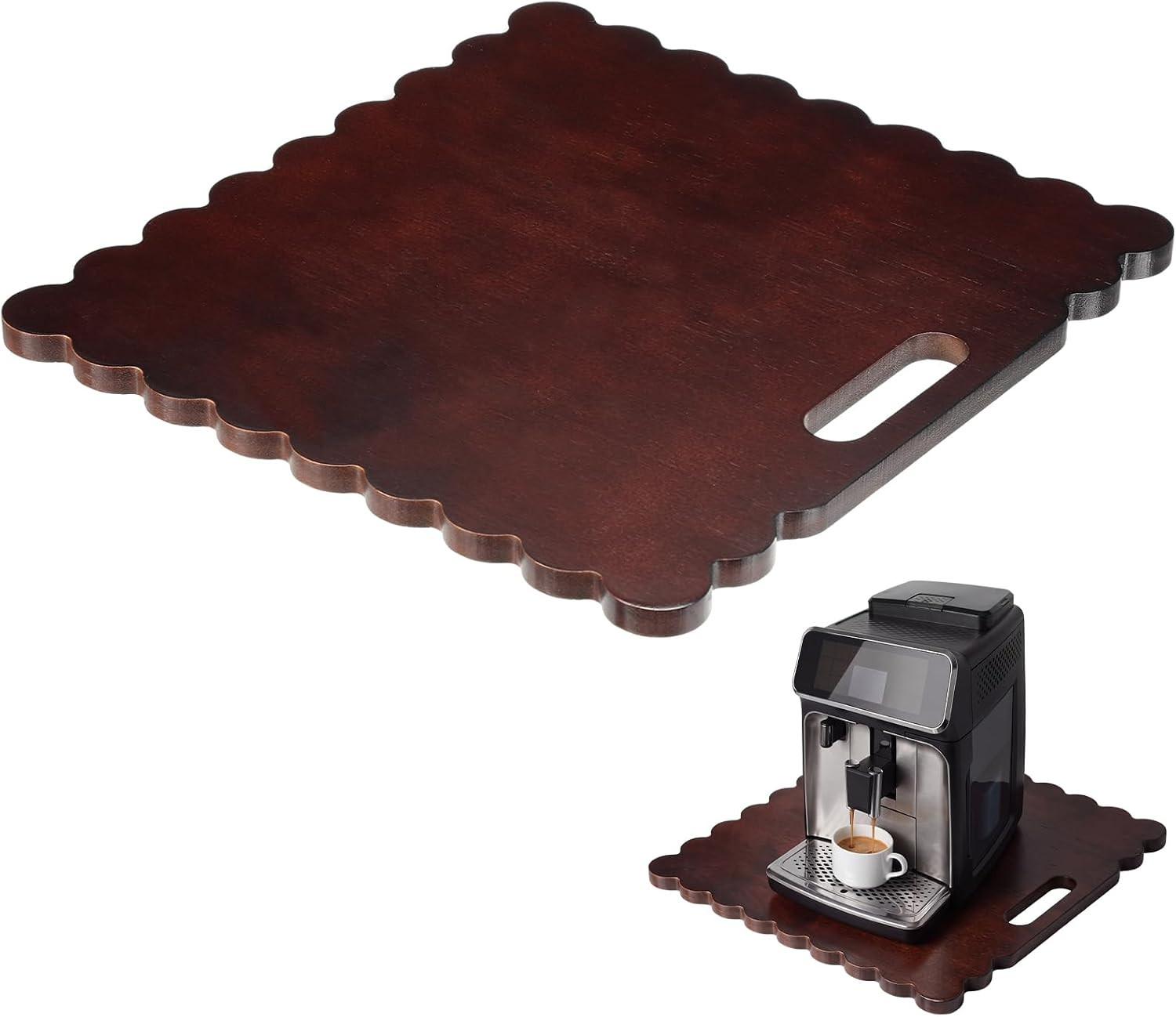 Novabright 13 x 14 Inch Brown Bamboo Sliding Tray for Coffee Maker | Amazon (US)