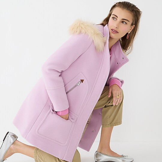 New chateau parka in Italian stadium-cloth wool | J. Crew US