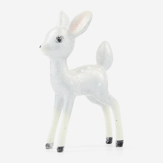 Grey Deer Christmas Decoration 24x14cm | TK Maxx