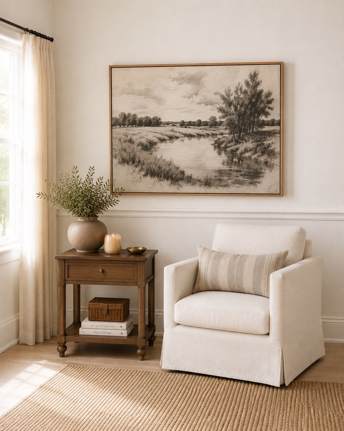 Walmart has some beautiful home finds right now. 🤎

This upholstered accent chair, wood side table, and oversized landscape wall art make an easy trio for creating a warm, timeless reading corner or living room setup.

#WalmartFinds #WalmartHome #AccentChair #SideTable #WallArt #LivingRoomDecor

#LTKHome #LTKSeasonal #LTKOver40