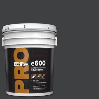 5 gal. #HDC-MD-04 Totally Black Low Luster Exterior Paint | The Home Depot