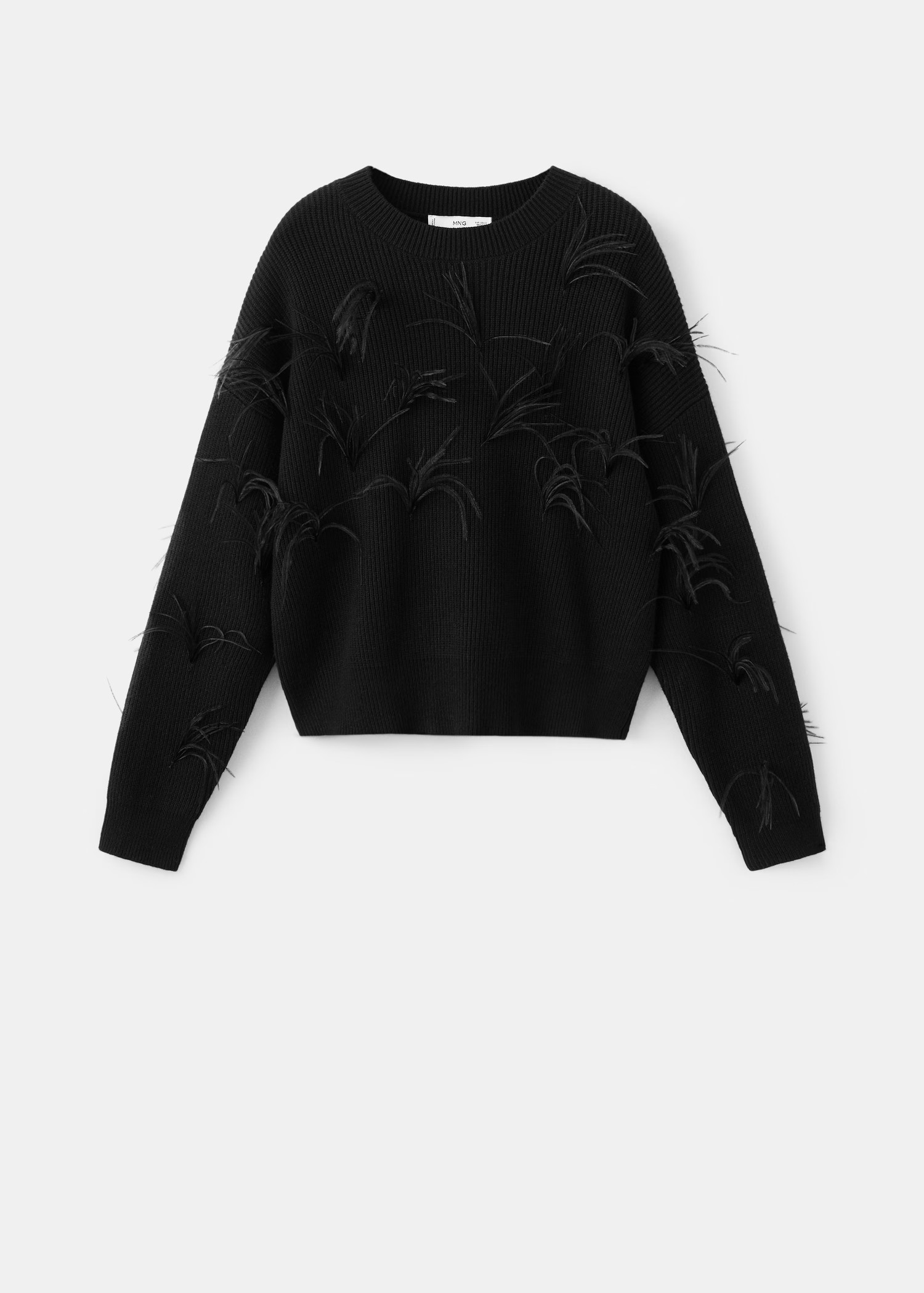 Knitted sweater with feathers | Mango (US/MX/AU)