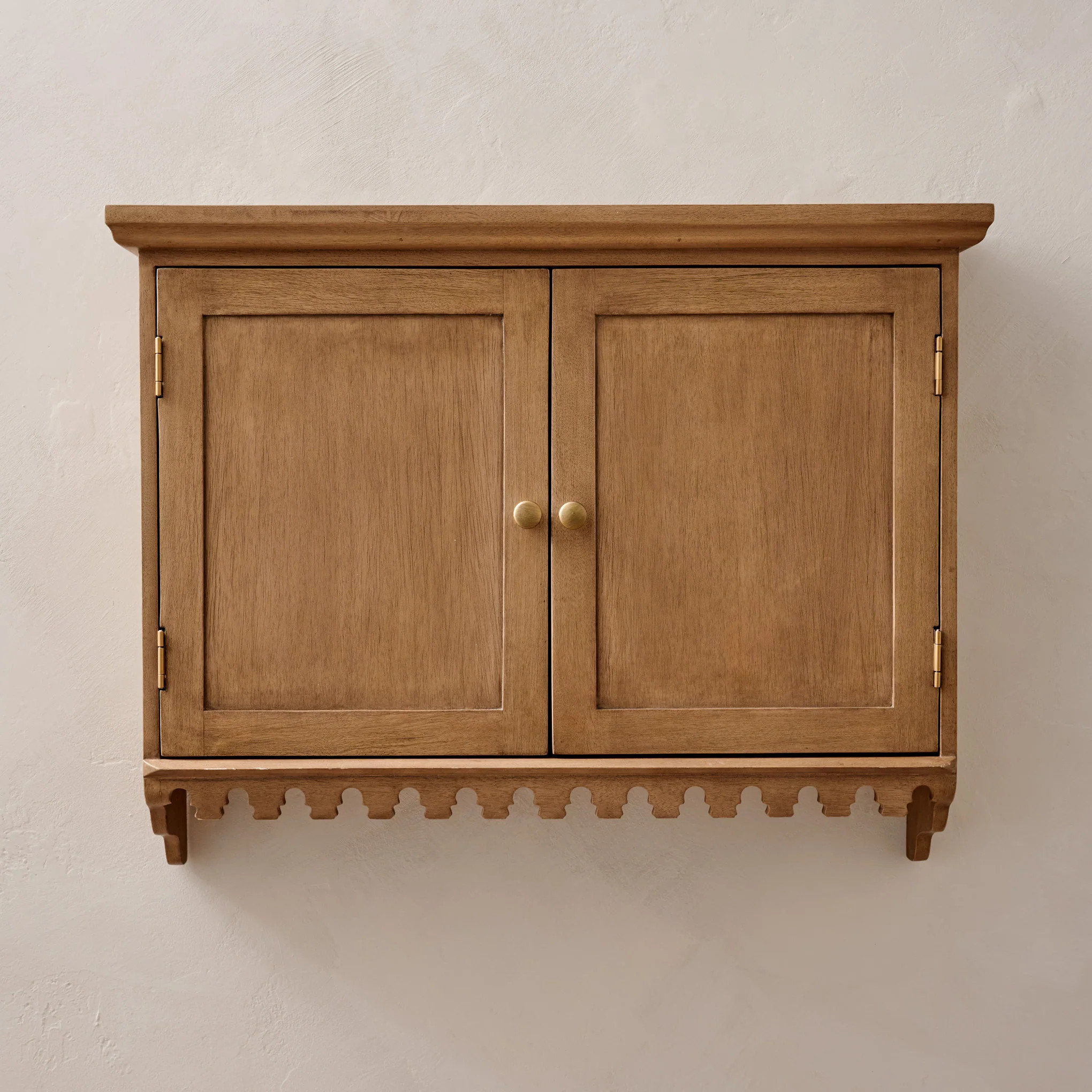 Archie Scalloped Wooden Wall Cabinet | Magnolia