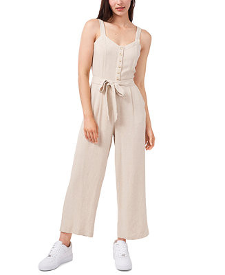 Belted Button-Top Jumpsuit, Created for Macy's | Macys (US)
