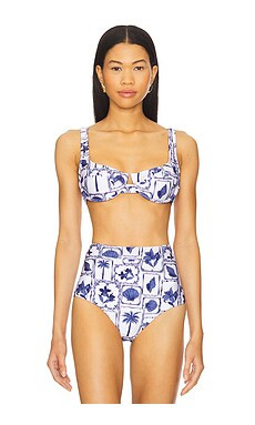 MINKPINK Sylvie Bra Bikini Top in Postcard Floral from Revolve.com | Revolve Clothing (Global)