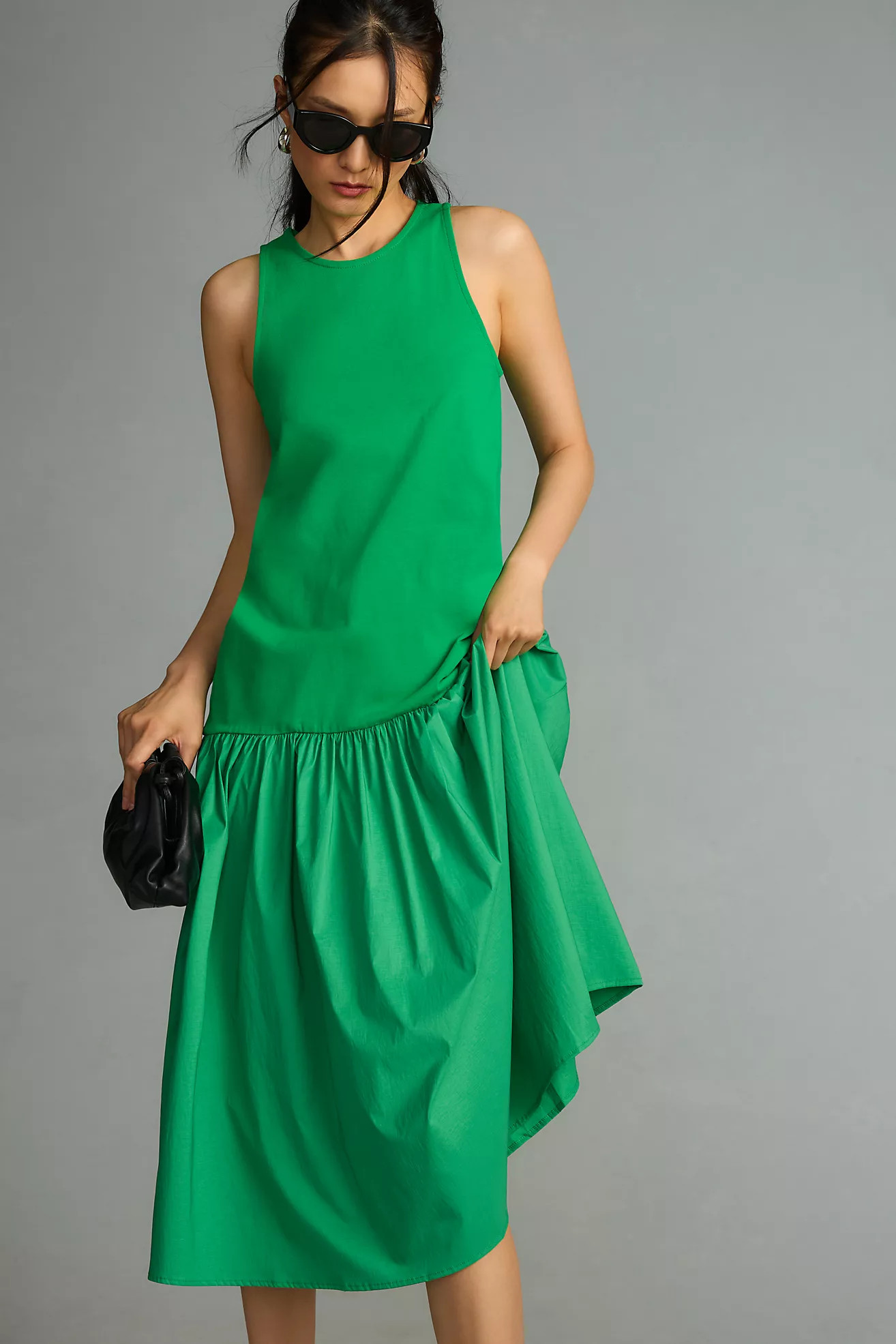 Maeve Sleeveless Flounce Dress | Anthropologie (US)