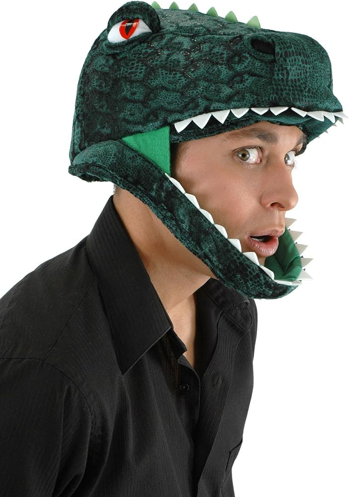 Padded T-Rex Jawesome Costume Hat Accessory - Adjustable Dinosaur Hat | Amazon (US)