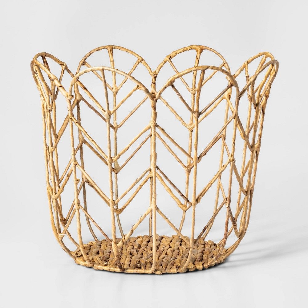Large Tulip Shaped Woven Basket - Pillowfort™ | Target