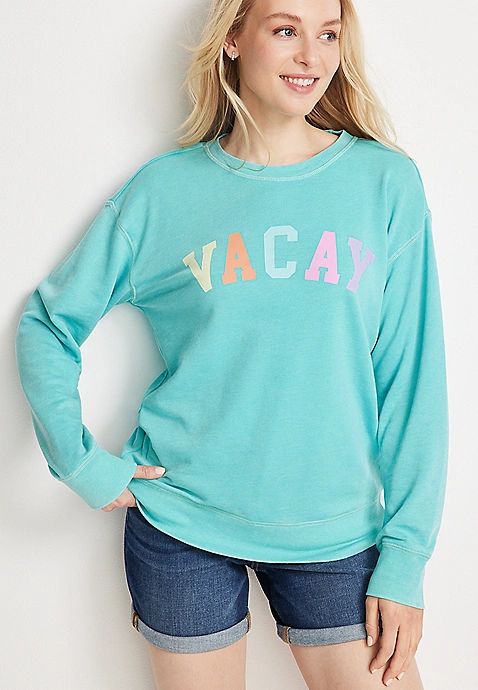 Vacay Graphic Sweatshirt | Maurices