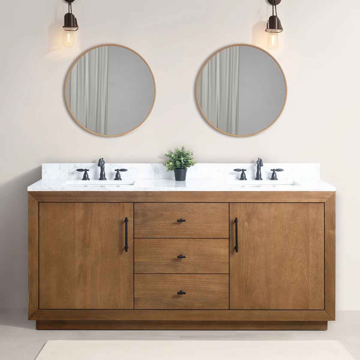 Free Standing Double Bathroom Vanity | Wayfair North America