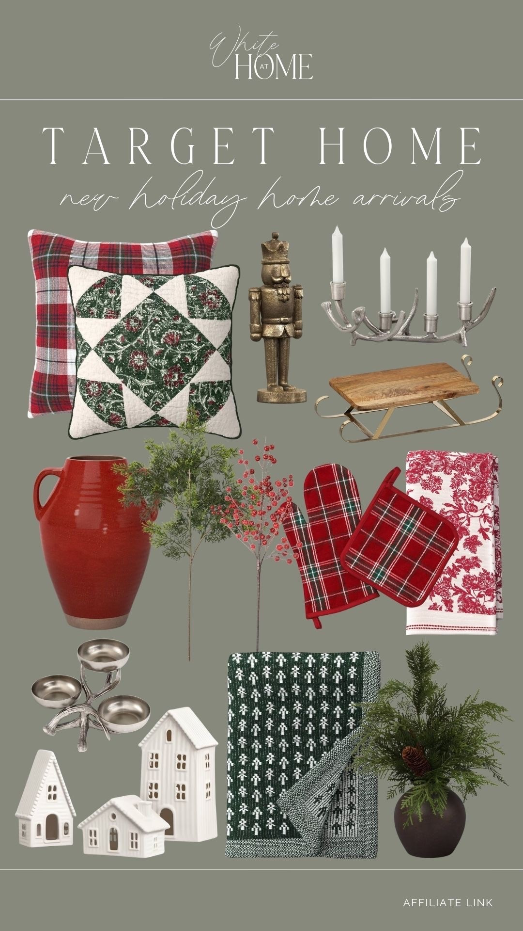 A classic and cozy green and red Christmas! All of these new Target arrivals are beautiful and affordable to. Add a little nostalgia to your holiday season!