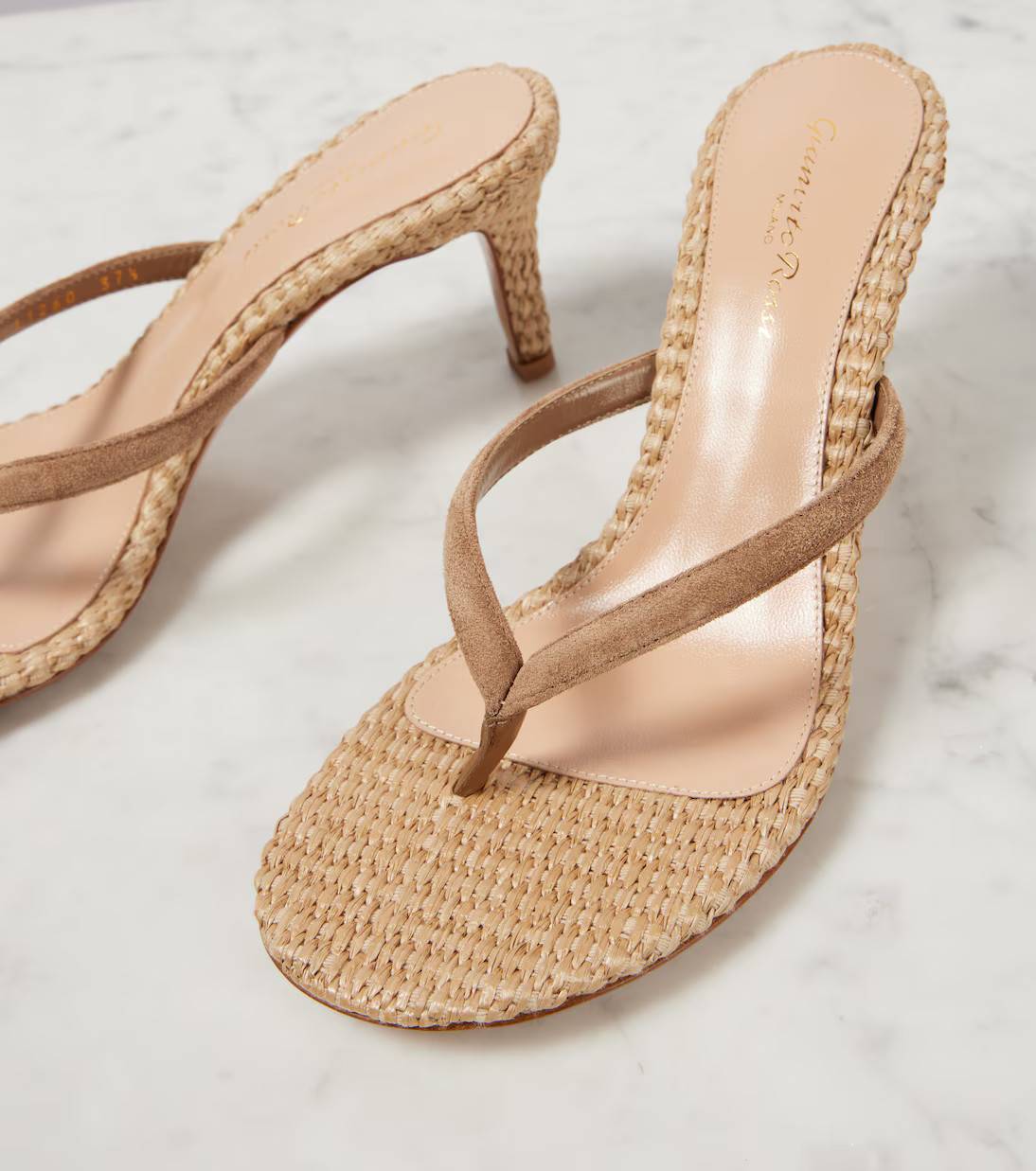 70 raffia and suede mules | Mytheresa (US/CA)