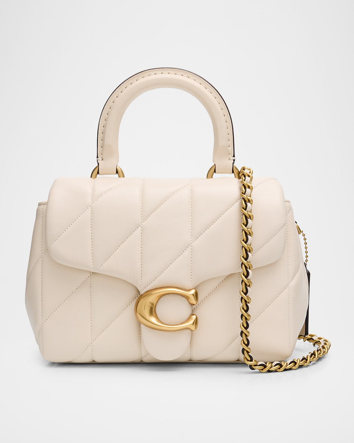 Tabby Quilted Leather Top-Handle Bag | Neiman Marcus