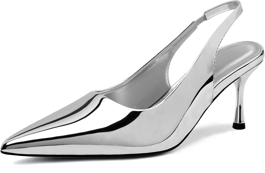 heelchic Women Kitten Heels Pumps Dress Shoes | Amazon (US)