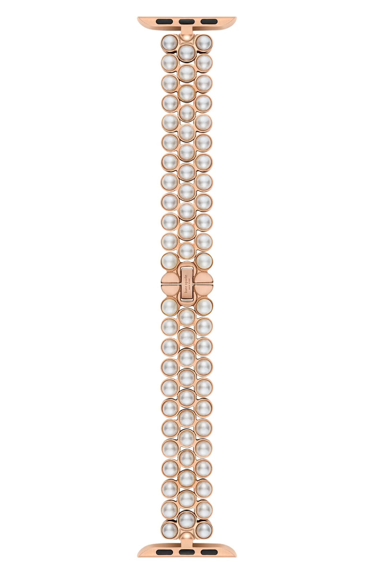imitation pearl 19mm Apple Watch® bracelet watchband | Nordstrom
