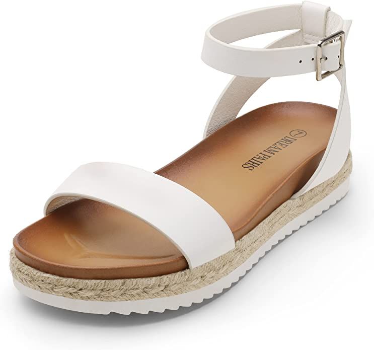 DREAM PAIRS Women’s Open Toe Espadrille Platform Sandals | Amazon (US)