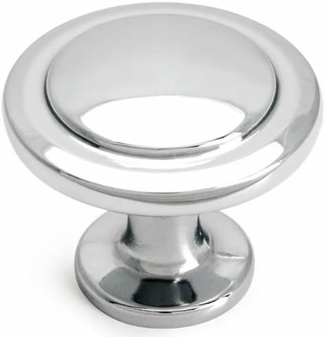 Cosmas 10 Pack 5560CH Polished Chrome Cabinet Hardware Round Knob - 1-1/4" Diameter | Amazon (US)