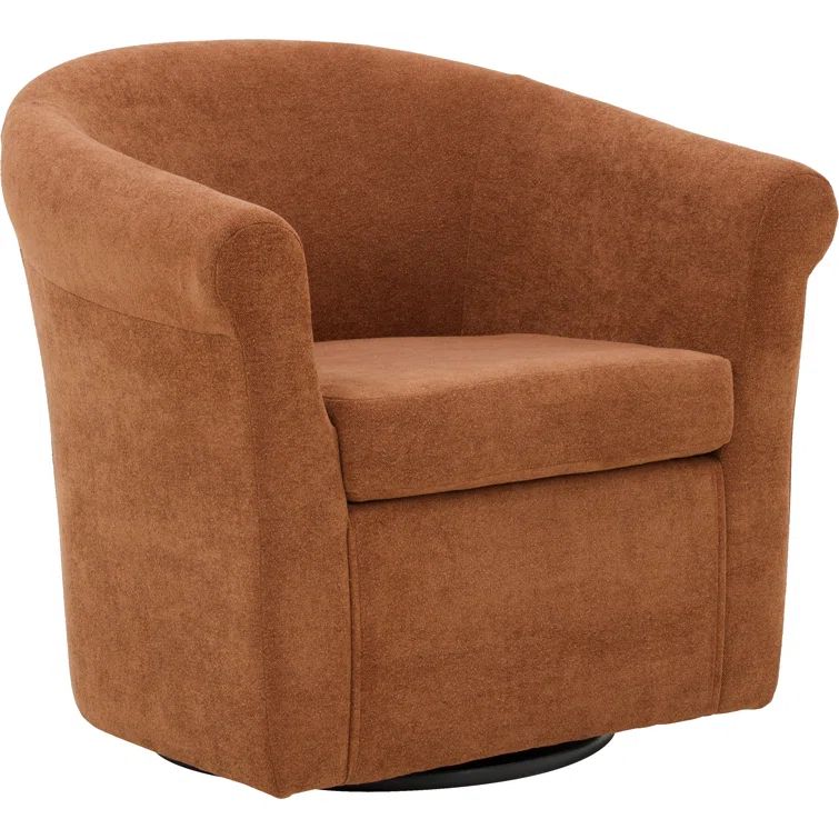 Anstett Upholstered Swivel Barrel Chair | Wayfair North America