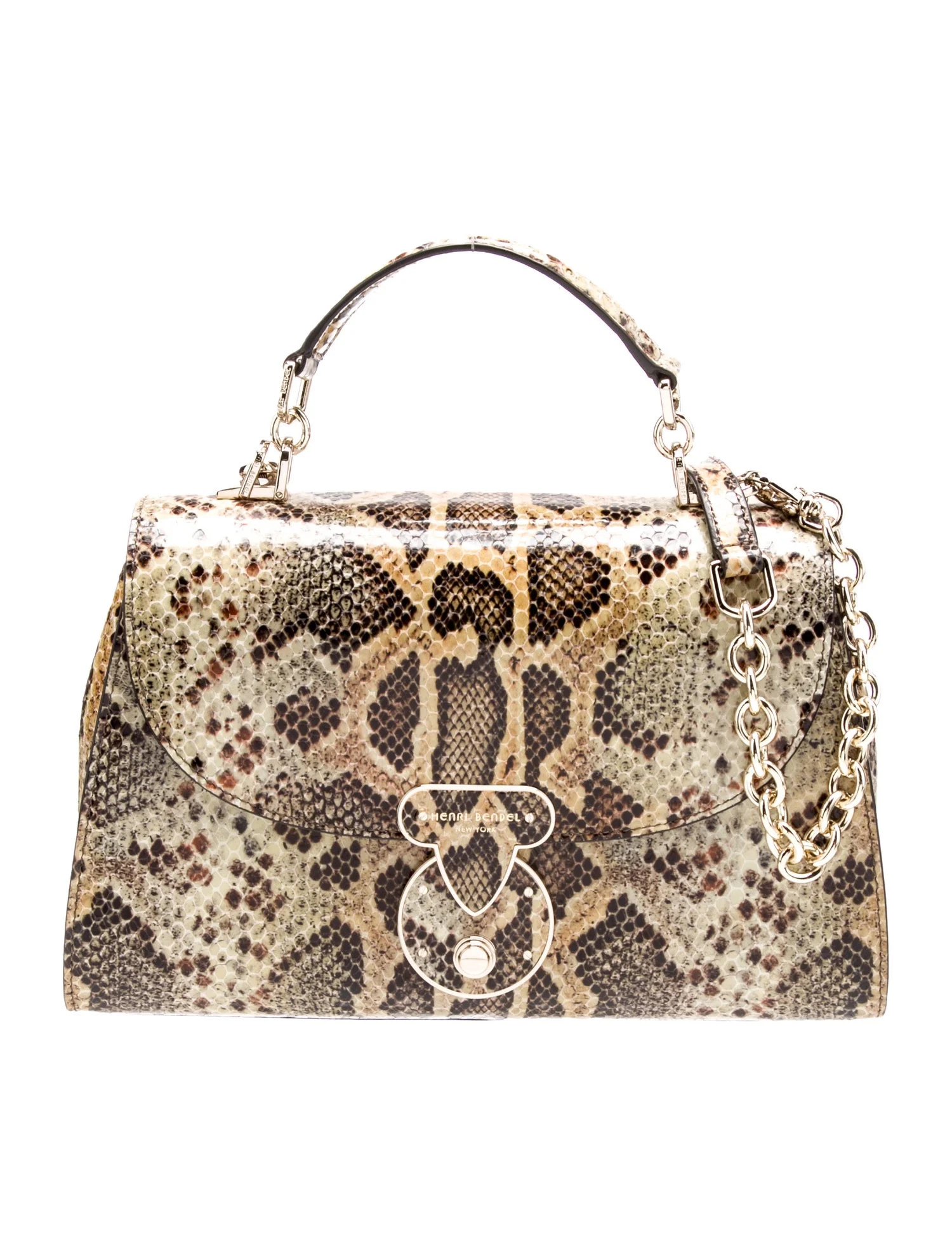 Embossed Leather Top Handle Bag | The RealReal