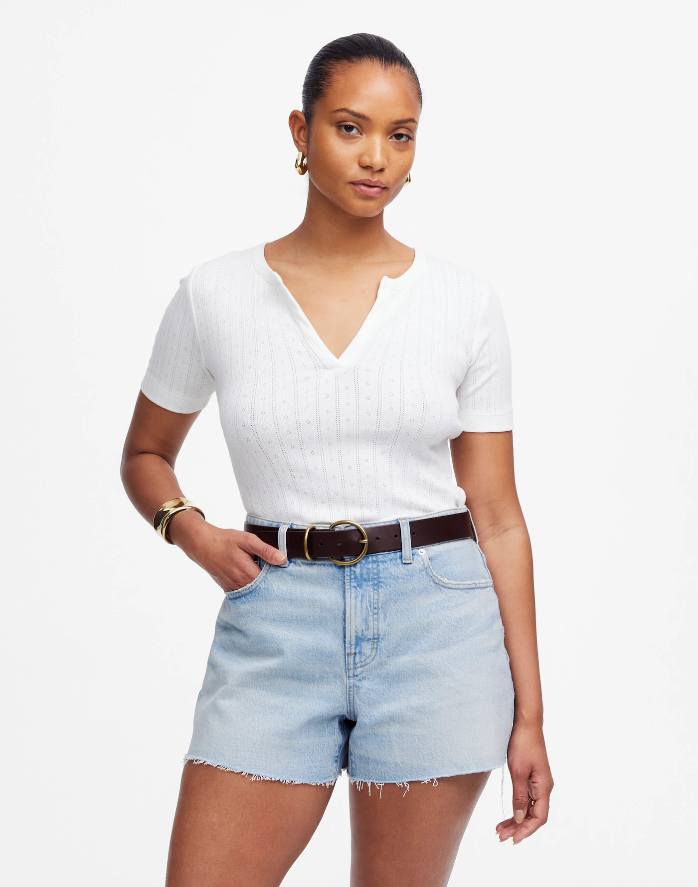 The Curvy Perfect Vintage Jean Short in Foster Wash | Madewell
