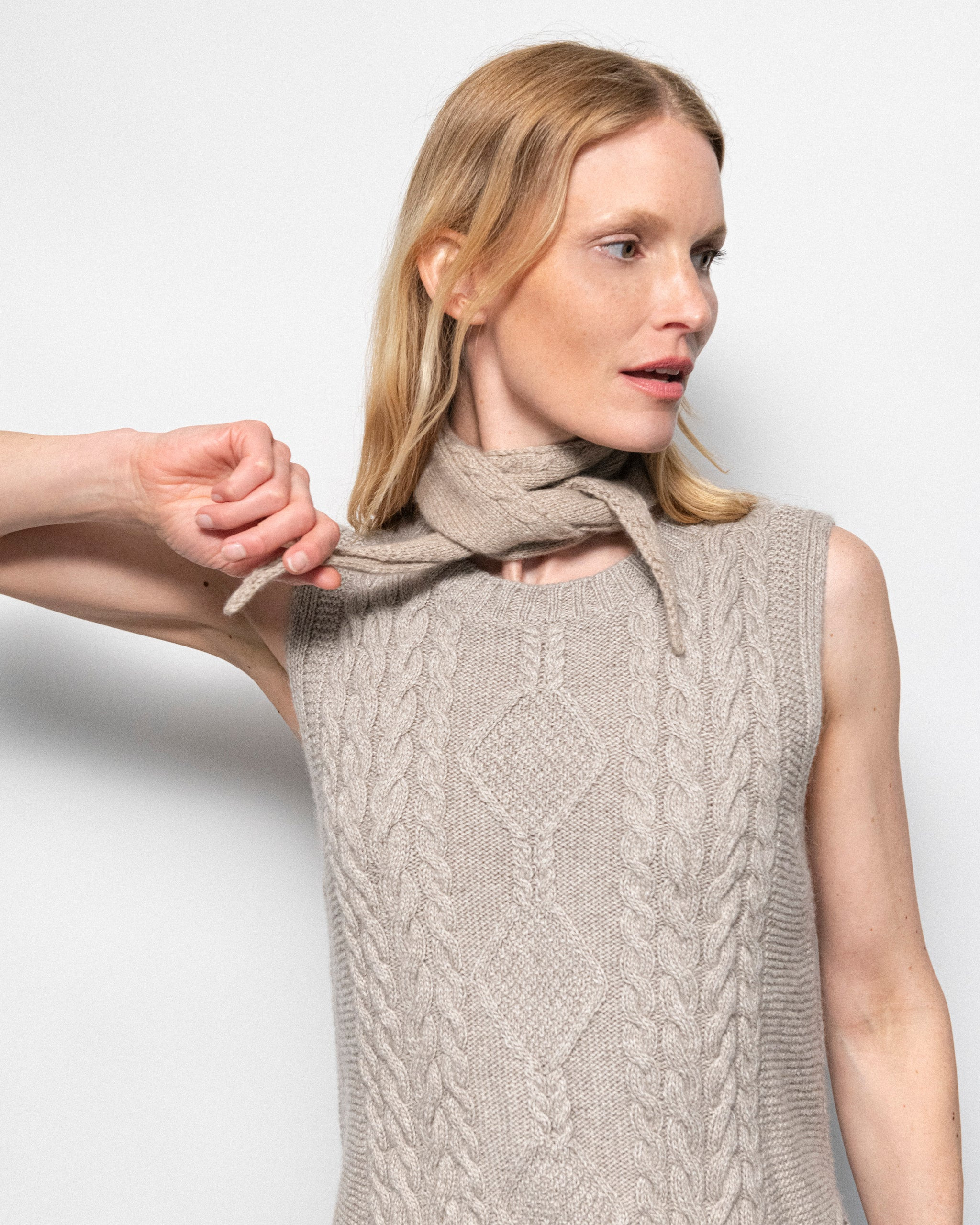 (Pre-Order) The Mini Scarf - Taupe | LǍOLAO STUDIOS