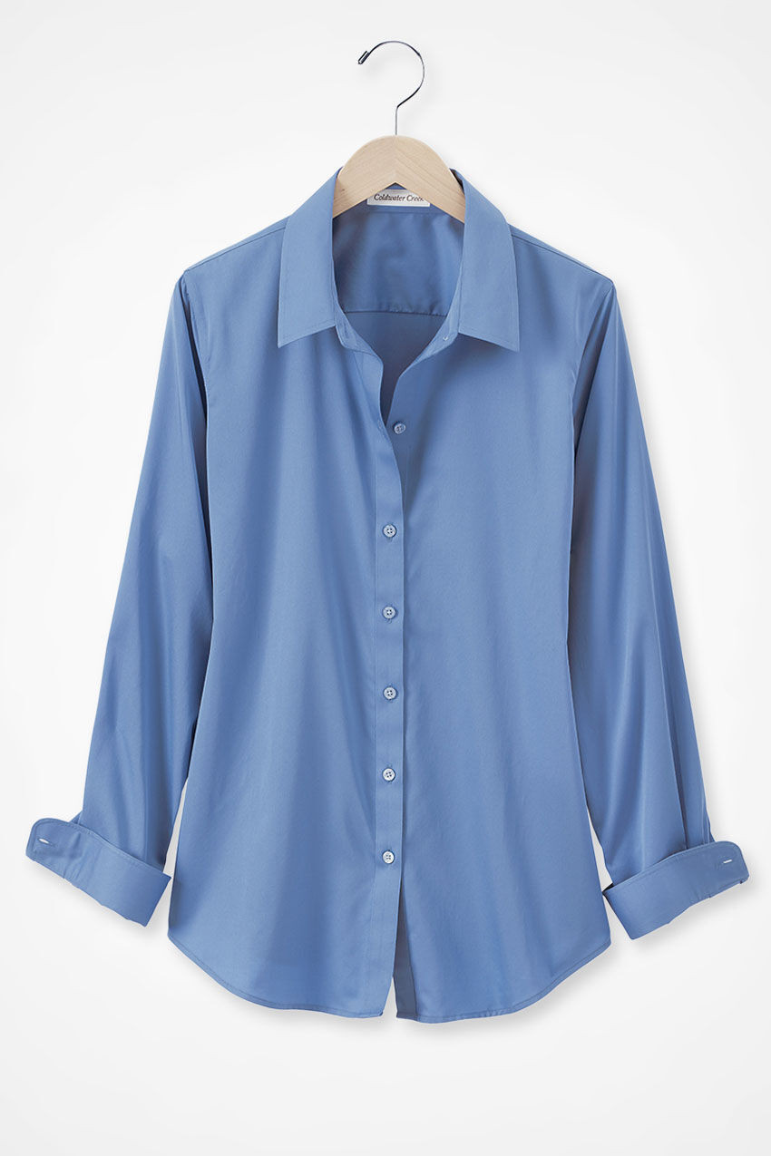 Long-Sleeve No-Iron Shirt | Coldwater Creek