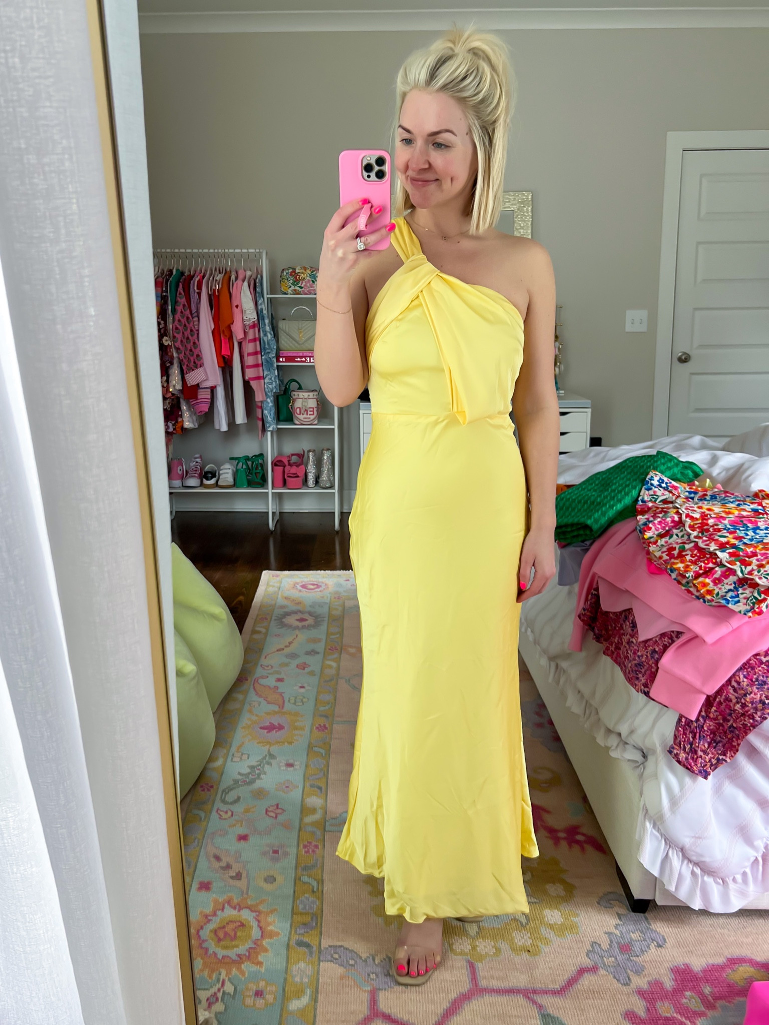 peppermayo yellow mini dress Moorey Beaded Mini Dress