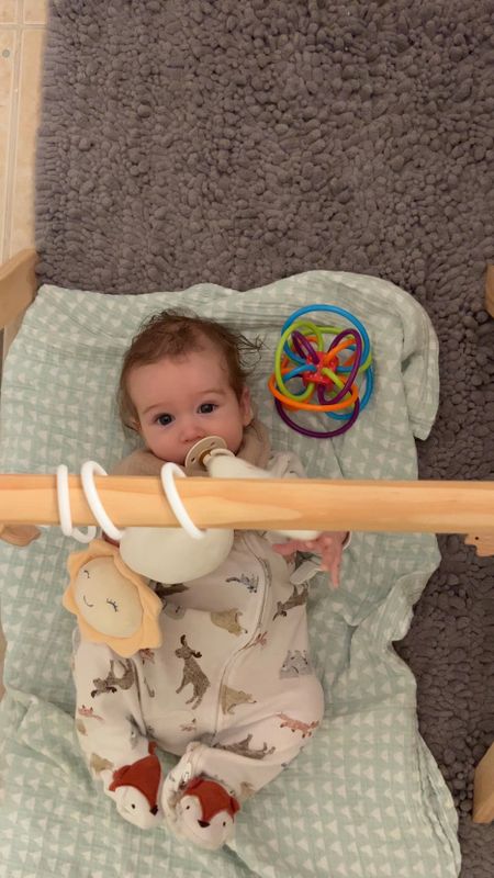 Colton is 3 months old and loving this baby play gym 

#LTKbaby