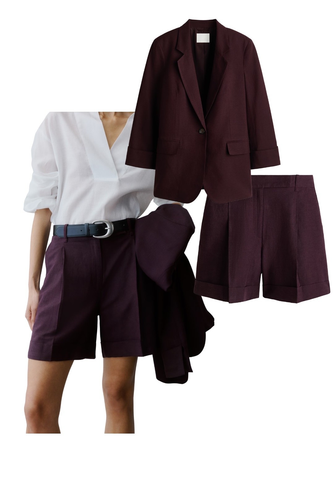 Immediately bought this set because you KNOWWWWWW how much I love this color! And long shorts! And blazers! This is me in an outfit omg 🙌🏼