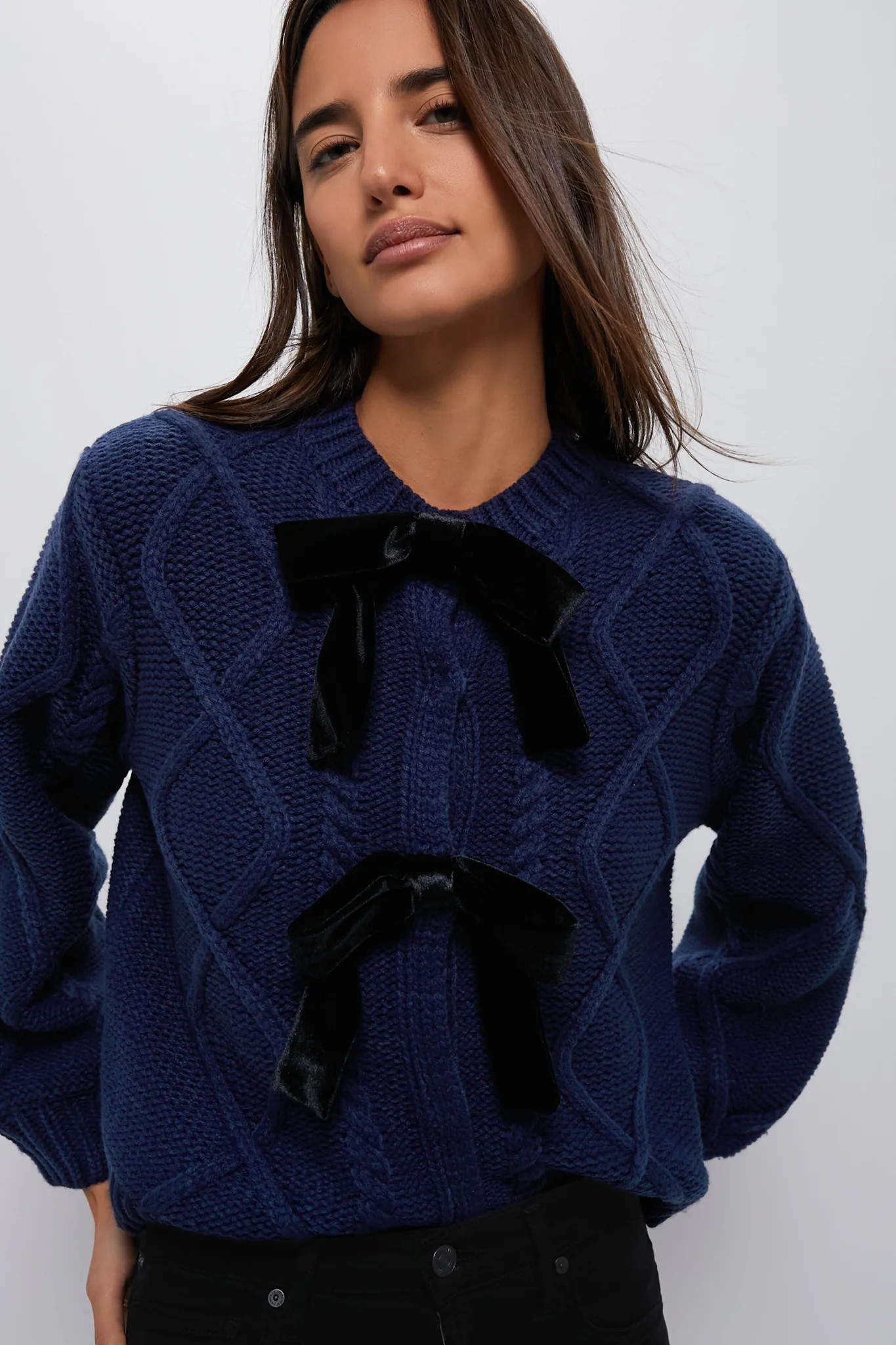 Velvet Bow Bea Cardigan | Tuckernuck (US)