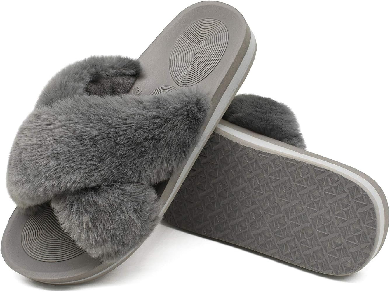 Coface Women Fuzzy Slides | Amazon (US)