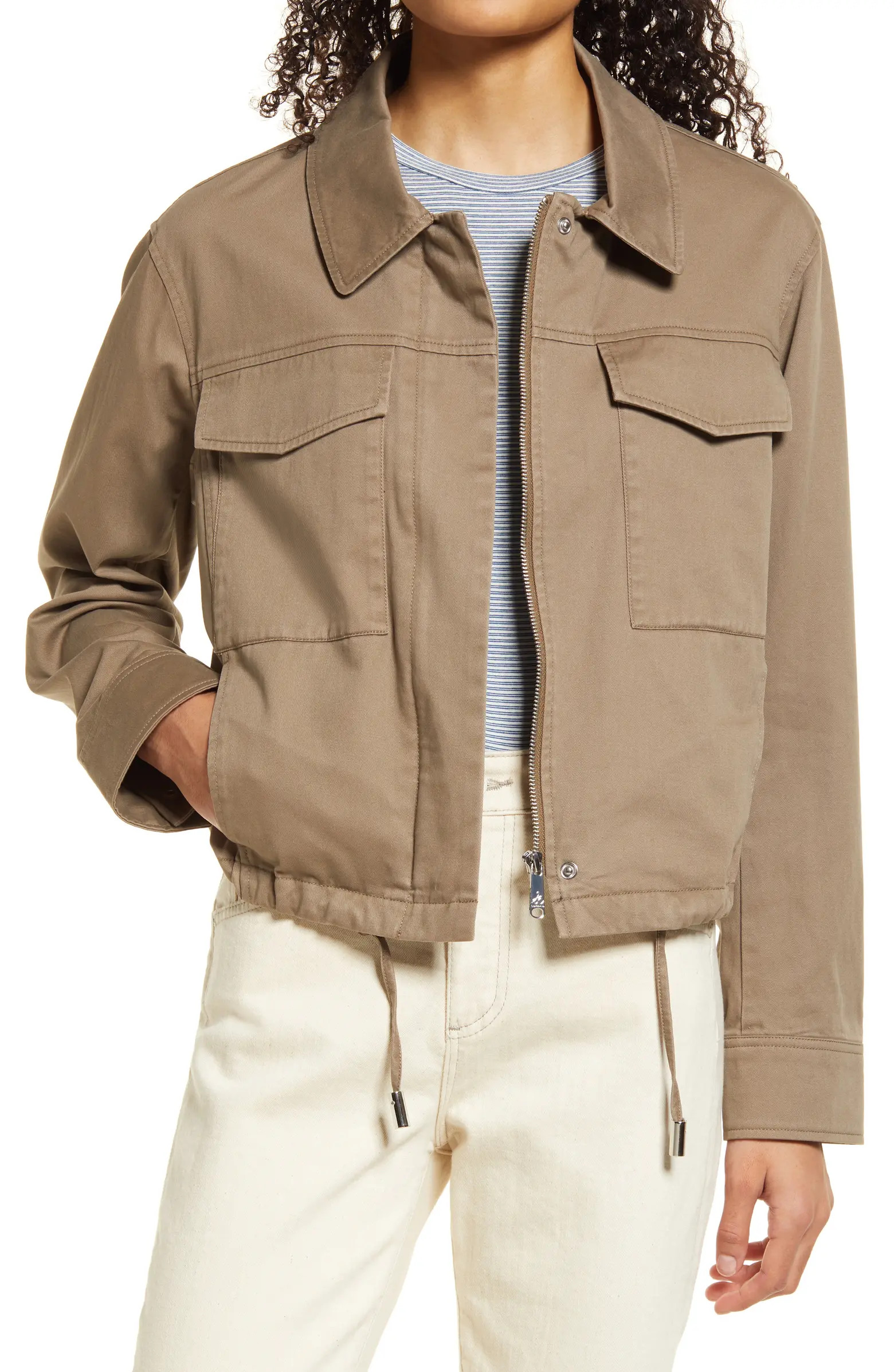 Sam Edelman Crop Utility Jacket | Nordstrom | Nordstrom