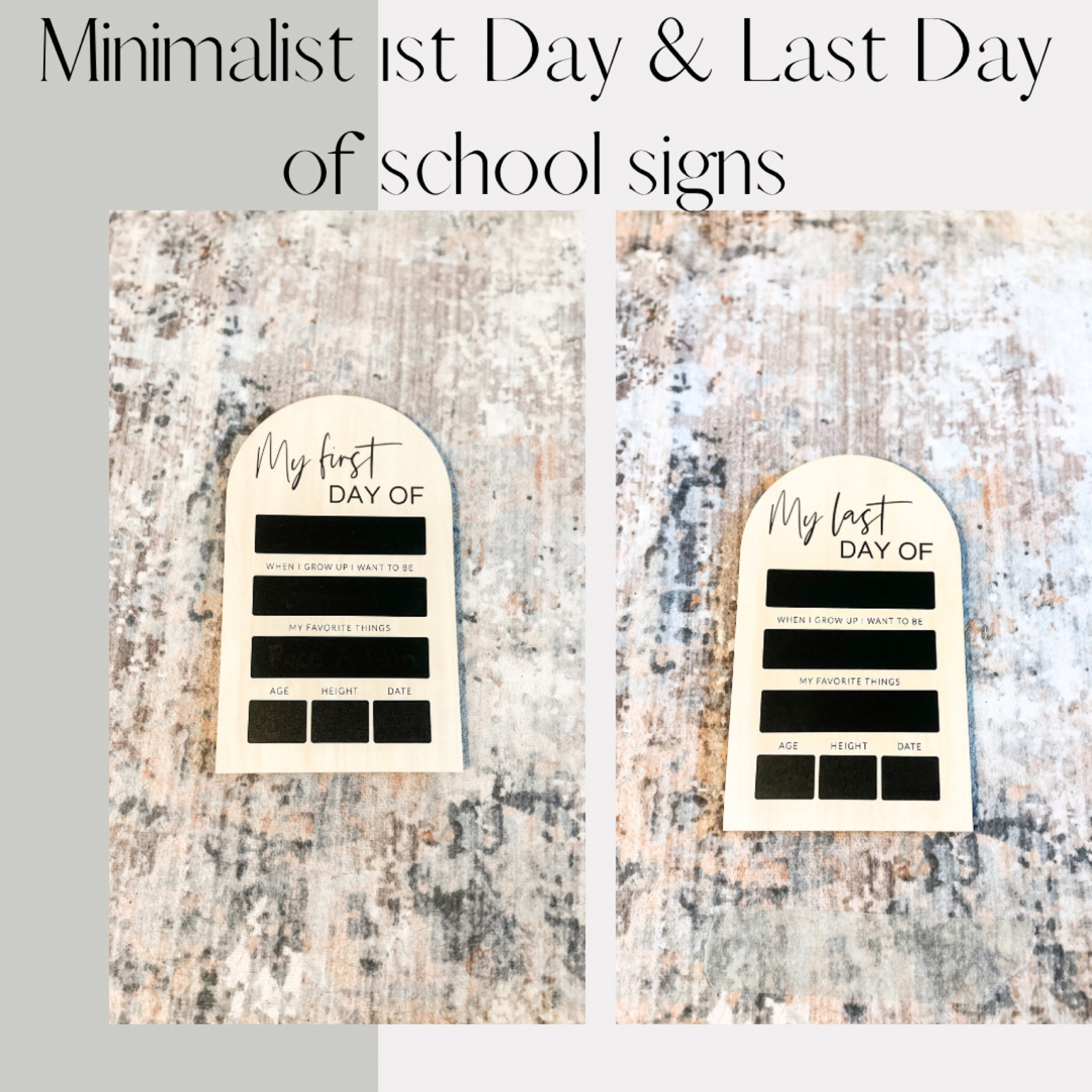 My absolute FAVORITE back to school signs. One side is for the first day and flip it over for the last day. 
I found it at Walmart for UNDER $10!!!!

It’s the perfect minimalist design to use for years to come. I also love that there isn’t a ton of information on here to where you can’t post the details or have to grey it out. 
Safety for our kiddos is always #1



#ltkkids #backtoschool #minimalistkidsigns #minimal #firstdayofschool #lastdayofschool #signs #sales #amazonsale #amazonfind #momfinds #momlife #motherhood #walmartfind #walmart #findsunder10 #ltkfindsunder20 #ltkfindsunder10

#LTKSaleAlert #LTKBacktoSchool #LTKFamily