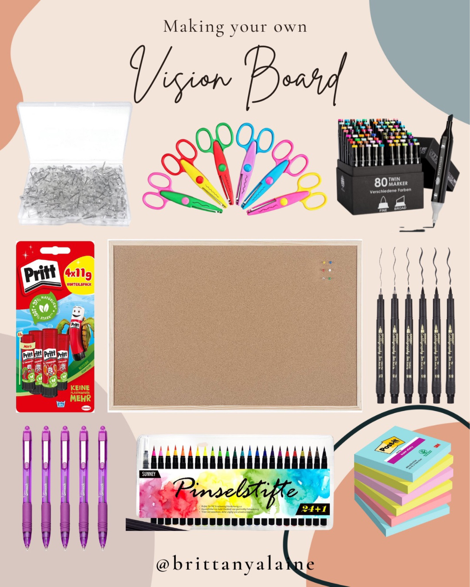 Everything you need to make your own vision board!

#LTKhome #LTKFind #LTKunder50
