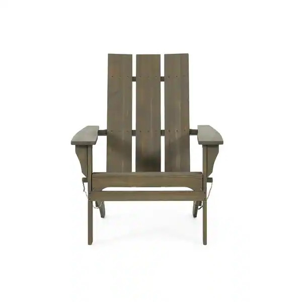 Zuma Outdoor Contemporary Acacia Wood Foldable Adirondack Chair by Christopher Knight Home - Over... | Bed Bath & Beyond