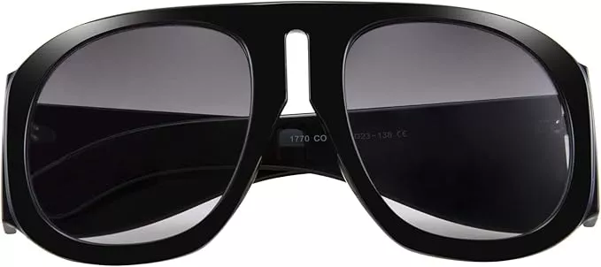  FEISEDY 80s Square Oversized Womens Mens Sunglasses