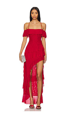 Runaway The Label Hariette Maxi Dress in Cherry from Revolve.com | Revolve Clothing (Global)