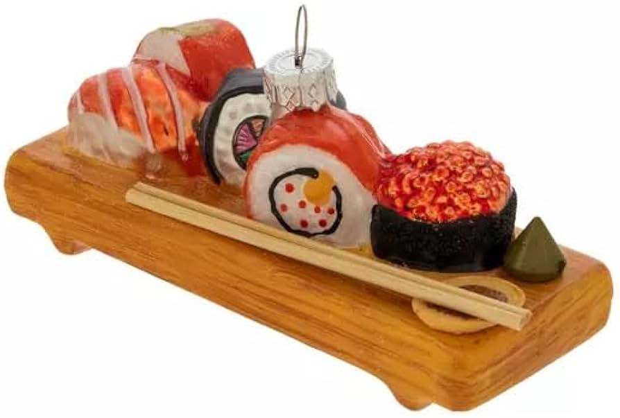 Robert Stanley Sushi Table Christmas Tree Glass Ornament | Amazon (US)