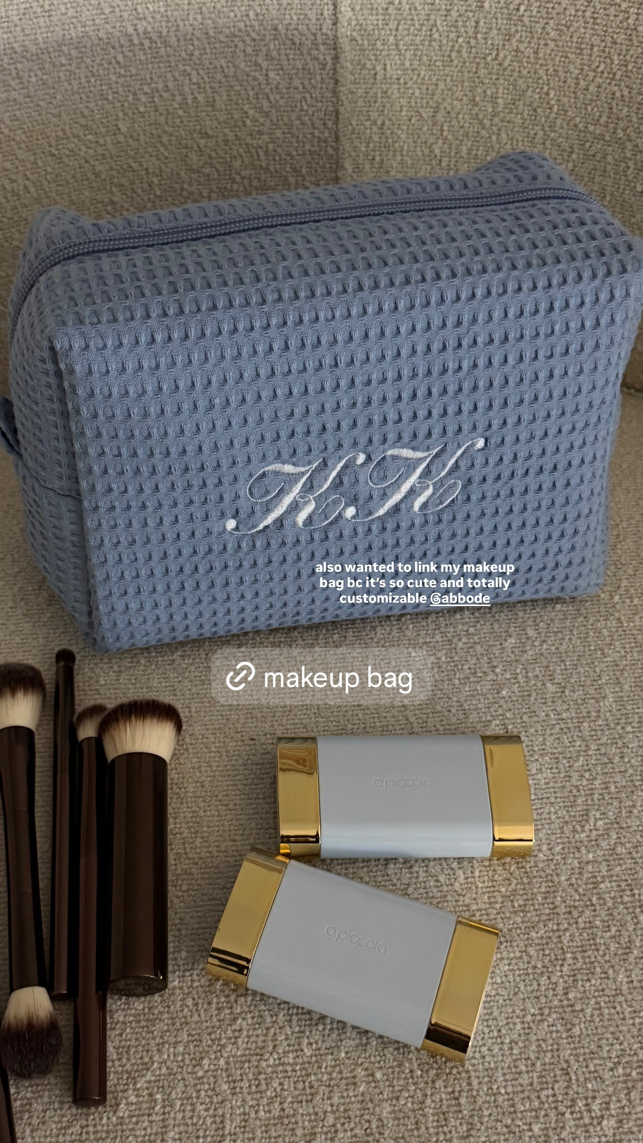 How cute is this custom makeup bag?! 

 #LTKBeauty