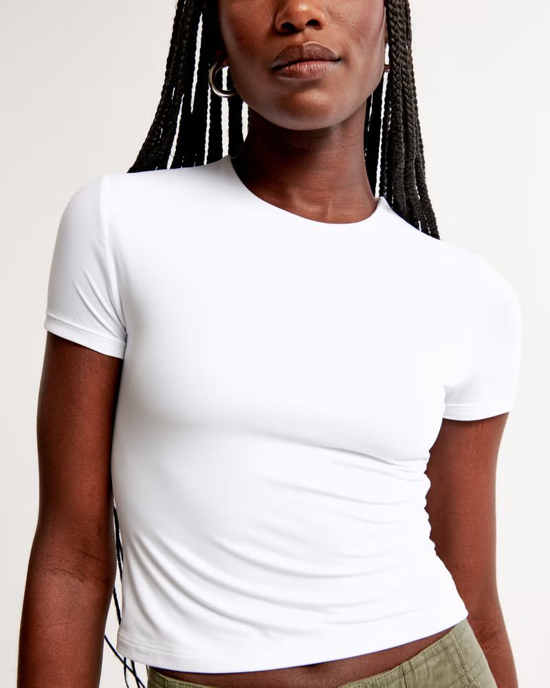 Women's Soft Matte Seamless Baby Tee | Women's New Arrivals | Abercrombie.com | Abercrombie & Fitch (US)