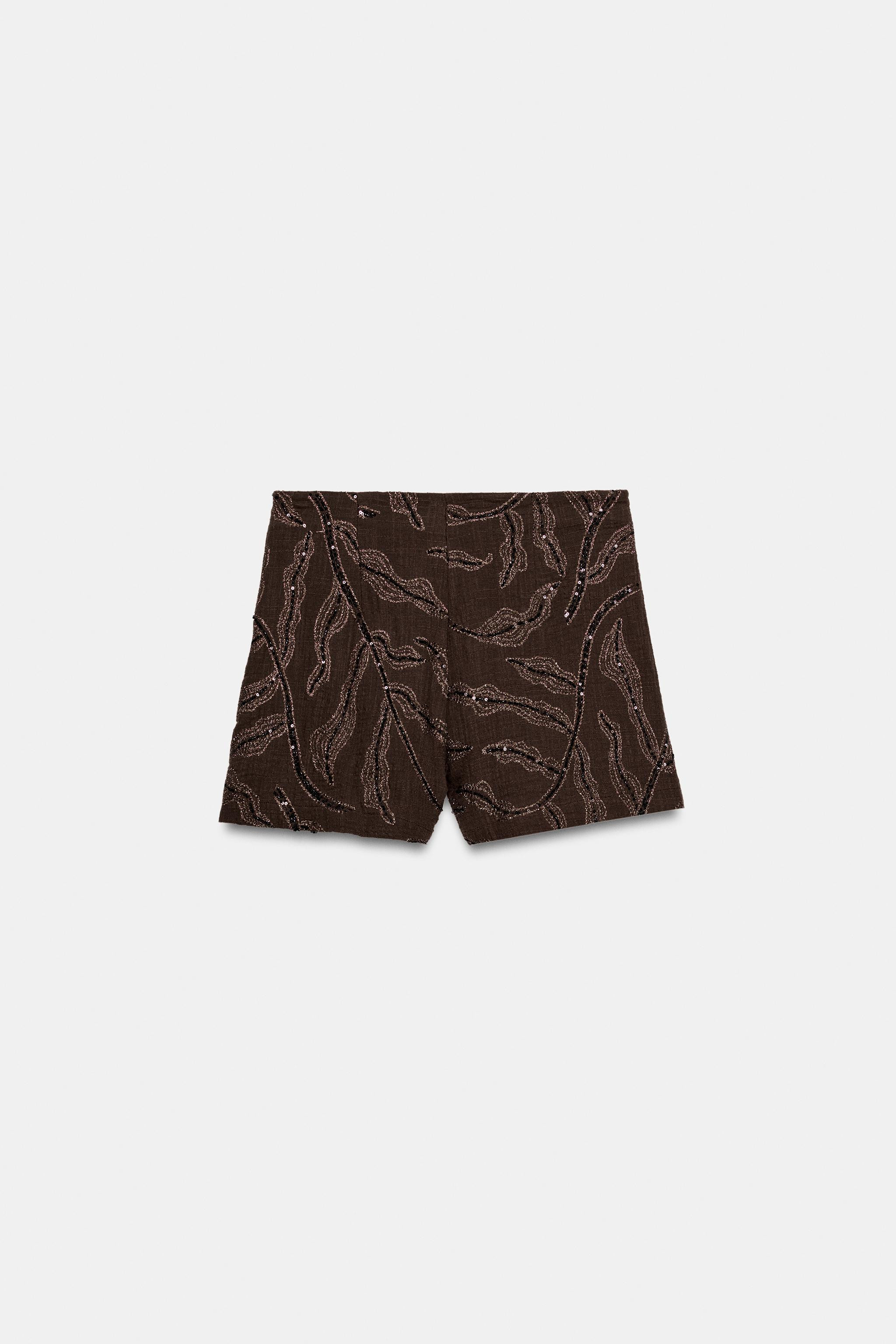 SEQUIN WRAP SKORT | Zara US