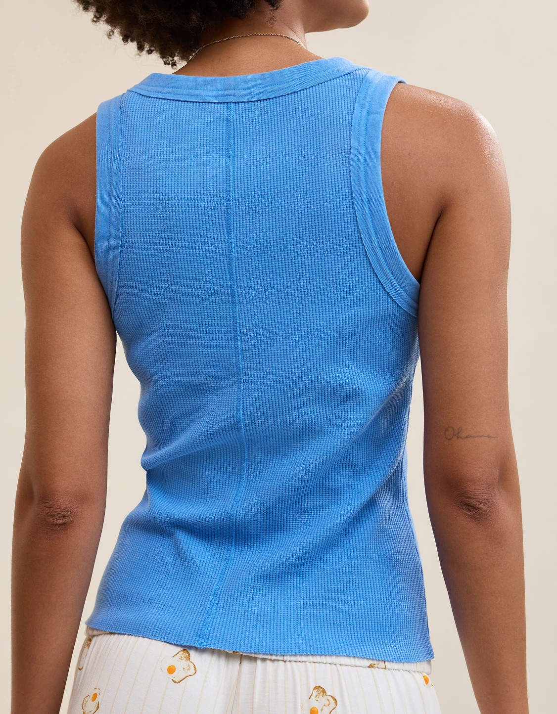 Aerie Unwind Waffle Henley Tank Top | Aerie