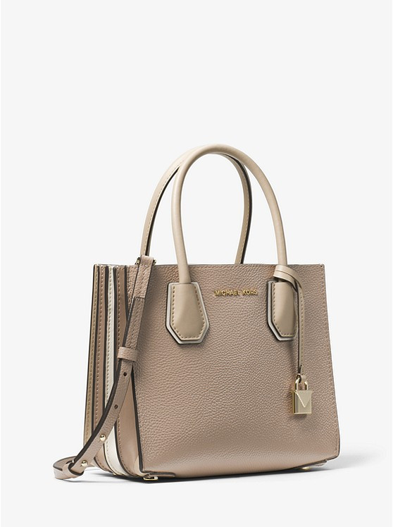 Mercer Pebbled Leather Accordion Crossbody | Michael Kors US