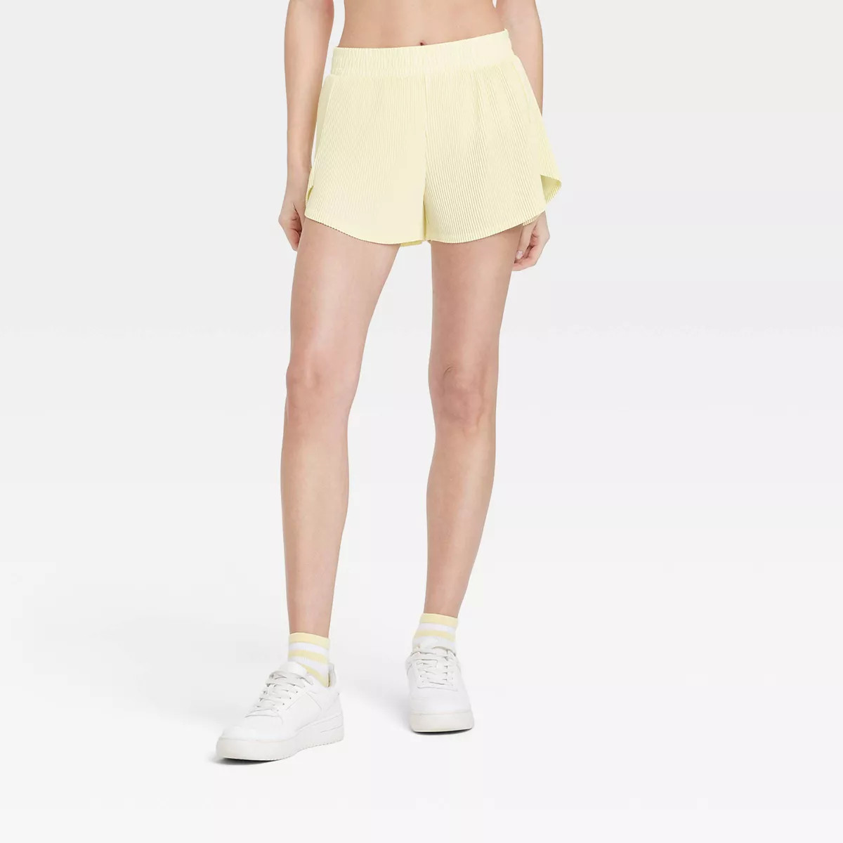Women's Mid-Rise Micro-Pleated Shorts 2.5" - All In Motion™ | Target