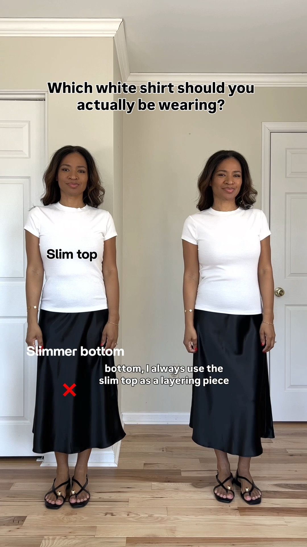 My top pics for white T-shirts. My slim fitting T-shirt is a size small. My midi skirt is also a size small. My wider T-shirt is a size medium and it’s from Amazon and it is not see-through. Linking similar blue striped button downs. My sandals are from Walmart and they took a couple days to break in, but they are otherwise comfortable after that. The sandals are true to size.


#ltkover40 #ltkgrwm #ltkootd