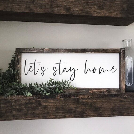 Let's Stay Home  {homebody, home is my favorite} | Etsy (US)