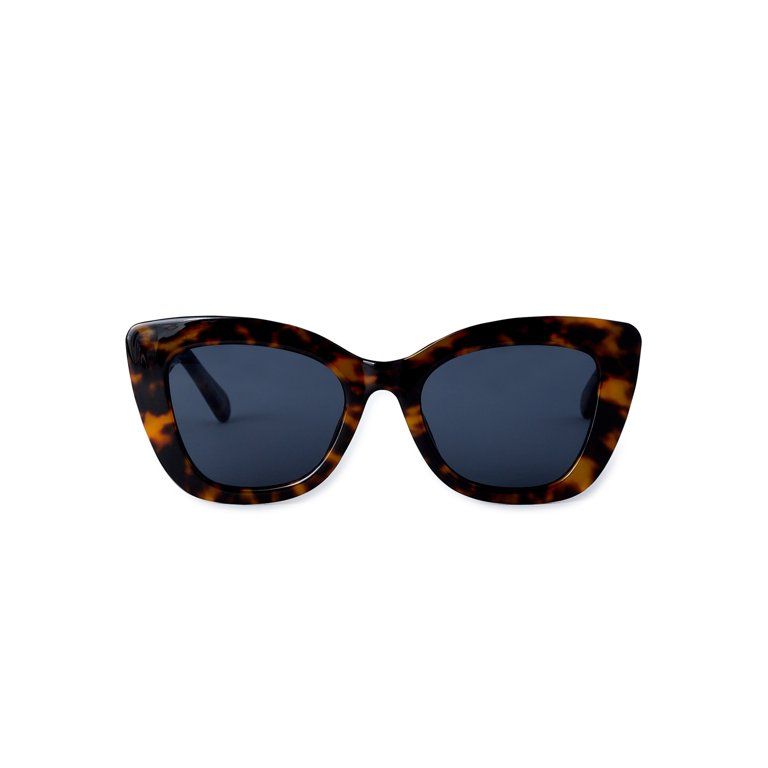 Scoop Ladies Cat Eye Faux Tortoise Sunglasses | Walmart (US)